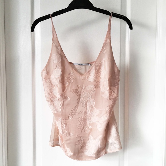 J BRAND Lucy Floral Jacquard V-Neck Cami NWOT - Picture 1 of 12